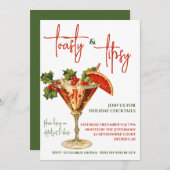 トースティ&ティプマルティーニ、ホリデーカクテルパーティー 招待状 (正面/裏面)
