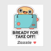 トーストおもしろいパンを脱ぐ準備ができている シール (シート)