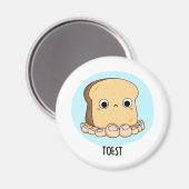 トーストおもしろいーストをトーストでパイン マグネット (正面/裏面)