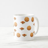トーストおよびクッキー コーヒーマグカップ (正面右)