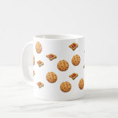 トーストおよびクッキー コーヒーマグカップ (正面左)
