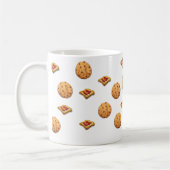 トーストおよびクッキー コーヒーマグカップ (左)