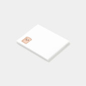 トーストかわいいフードアート ポストイット (アングル)