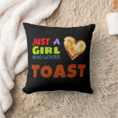 トーストが大好きな女の子だけ クッション (ブランケット)