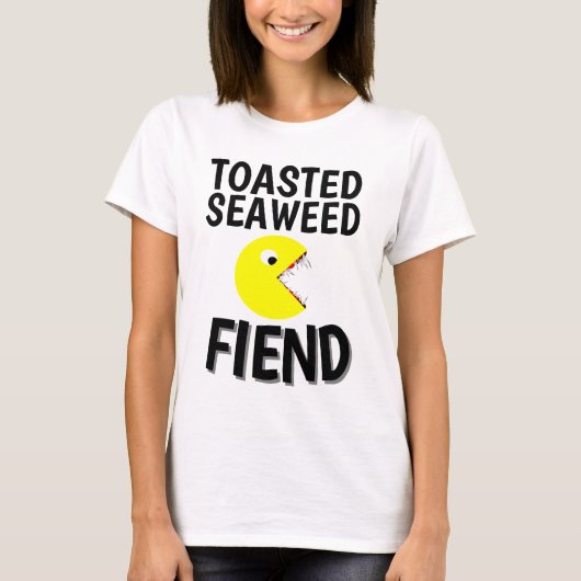 トーストしたおもしろい海苔Tシャツ Tシャツ (正面)