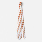 トーストでシェフの豆を食べる ネクタイ (正面)