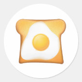 トーストで卵を揚げる ラウンドシール (正面)