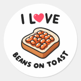 トーストで豆が大好き ラウンドシール