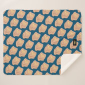 トーストとして暖かい – 2バター付きスライス – イニシャル シェルパブランケット (正面(横))