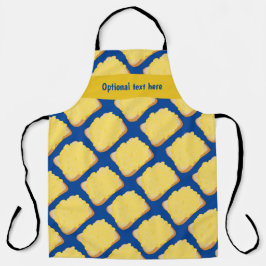 トーストに溶かしたチーズ – あなたの名前を追加カスタムする エプロン