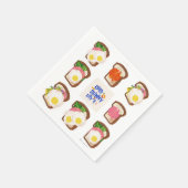 トーストのお供に スタンダードカクテルナプキン (角)