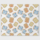 トーストのシームレスパターン ラッピングペーパー (フラット)