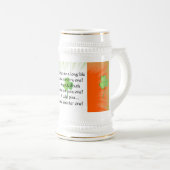 トーストのステインのアイルランドのマグ ビールジョッキ (正面右)