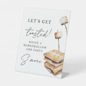 トーストのスモール結婚バーサインを得よう 台座サイン (正面)