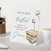 トーストのスモール結婚バーサインを得よう 台座サイン (インサイチュ)