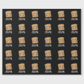 トーストのパンおもしろいプンダークBG ラッピングペーパー (フラット)