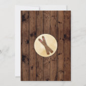 トーストは及び木製の誕生会第50の招待を煙らします 招待状 (裏面)