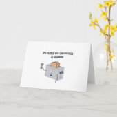 トーストをお願いしたい カード (黄色い花)