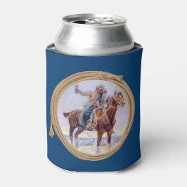 トーストを作る馬のカウボーイ 缶クーラー