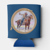 トーストを作る馬のカウボーイ 缶クーラー (裏面)