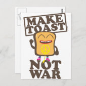 トーストを戦争にしない ポストカード (正面/裏面)