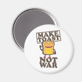トーストを戦争にしない マグネット (正面/裏面)