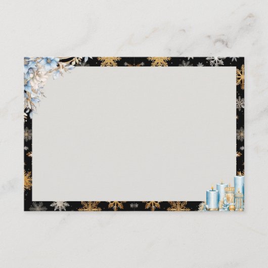 トーストアットミッドナイト空白のレシピカード エンクロージャーカード (正面)