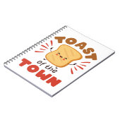 トーストオブザタウンかわいいズブレッドブレックファースト ノートブック (左側)