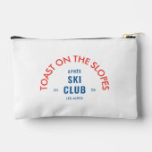 トーストオンザグレープスエールスキークラブレッド&ブルー アクセサリーポーチ (裏面)