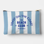 トーストオンザコーストザビーチクラブブルーストライプ アクセサリーポーチ (裏面)