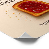 トーストキッチンミニマリストフードトレンディーウォールアート ポスター (角)