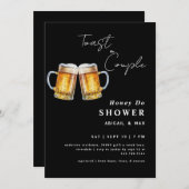 トーストザカップルハニードーウェディングシャワー 招待状 (正面/裏面)