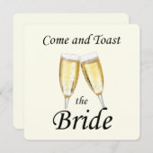 トーストザブライドバチェロレッテアイボリー 招待状 (正面/裏面)