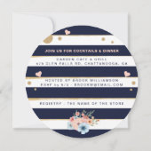 トーストザブライド – シャンパンフローラブライダルシャワー 招待状 (裏面)