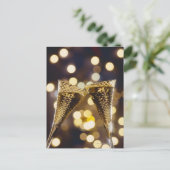 トーストシャンパンフルート、クローズアップ ポストカード (スタンド正面)