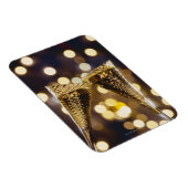 トーストシャンパンフルート、クローズアップ マグネット (右側)