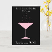 トーストドーター21歳誕生日カード カード (黄色い花)