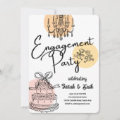 トーストドードル婚約パーティ 招待状 (正面)