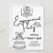 トーストドードル婚約パーティ 招待状 (正面)