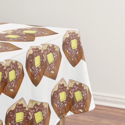 トーストバタフランスのーアンドシロップディナーブレックファーストフード テーブルクロス (インサイチュ)