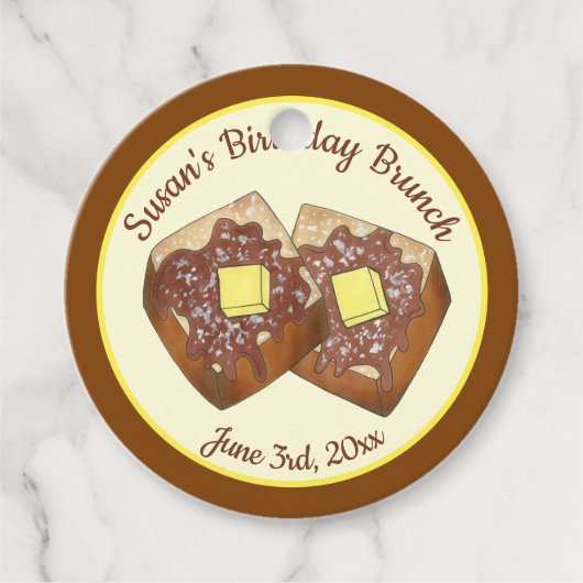 トーストバタフランスのーアンドシロップディナーブレックファーストフード フェイバータグ (正面)