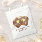 トーストバタフランスのーアンドシロップディナーブレックファーストフード フェイバーバッグ (クリップ留めされた状態)