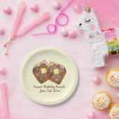 トーストバタフランスのーアンドシロップディナーブレックファーストフード ペーパープレート (パーティー)