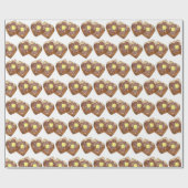 トーストバタフランスのーアンドシロップディナーブレックファーストフード ラッピングペーパー (フラット)