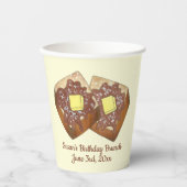 トーストバタフランスのーアンドシロップディナーブレックファーストフード 紙コップ (正面)