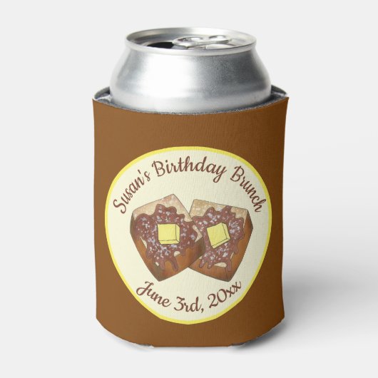 トーストバタフランスのーアンドシロップディナーブレックファーストフード 缶クーラー (缶正面)