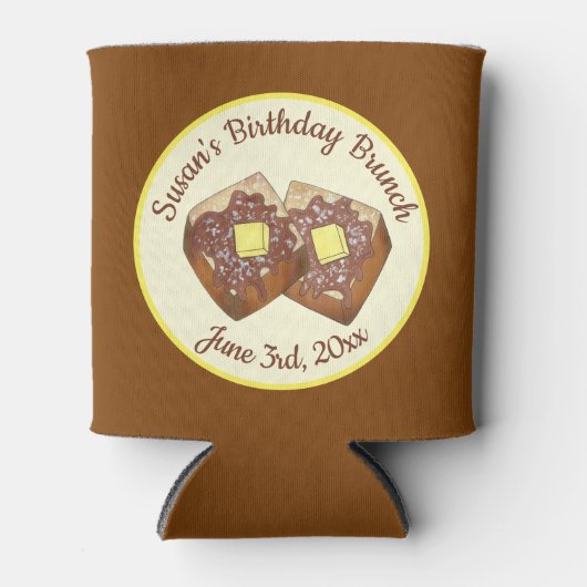 トーストバタフランスのーアンドシロップディナーブレックファーストフード 缶クーラー (正面)