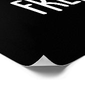 トーストフランスのおもしろいパンぷんDArk BG ポスター (角)