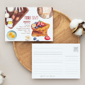 トーストフランスのレシピカード ポストカード