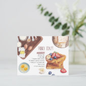 トーストフランスのレシピカード ポストカード (スタンド正面)